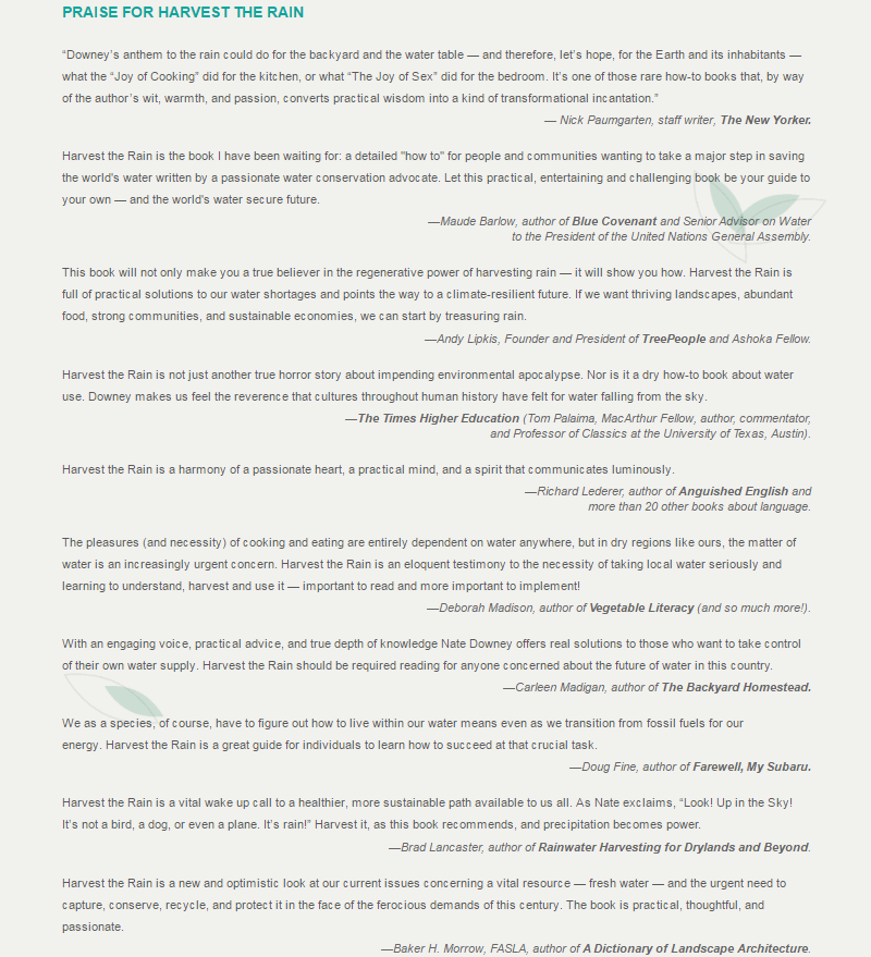 Harvest the Rain reviews.png