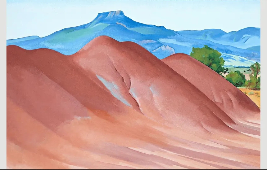 Pedernal over Ghost Ranch, Georgia O'Keefe country, Northern NM.png