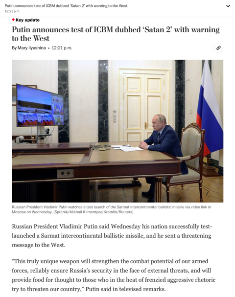 Sarmat intercontinental ballistic missile - Apr 20 2022.png