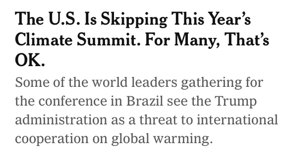 Skipping the 30th International Climate Summit.jpeg